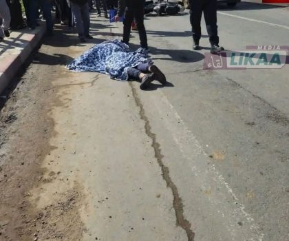 حادثة سير مميتة بالطريق الوطنية رقم 1 قرب أزمور