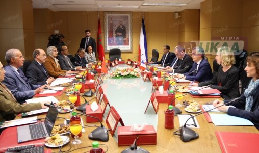 بلاوي يبحث مع وزير العدل الفرنسي بالرباط سبل تعزيز التعاون القضائي